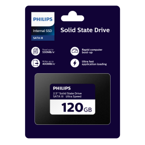 Philips SSD interne 2,5 "SATA III 120 Go Ultra Speed, noir