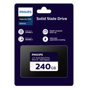 Philips SSD interne 2,5 "SATA III 240 Go Ultra Speed, noir
