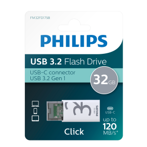 Philips USB Flash Drive Click Edition 32Go, USB3.2, FM32FD175B/00