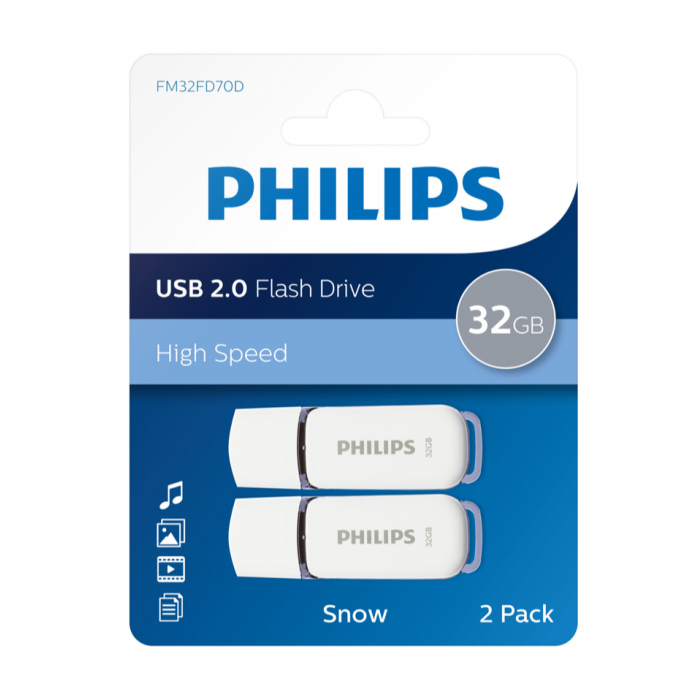 Philips Clé USB snow edition 32GB, USB2.0 FM32FD70D/00